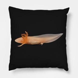 Axolotl digital drawing Pillow