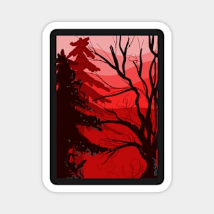 Redwood forest Magnet