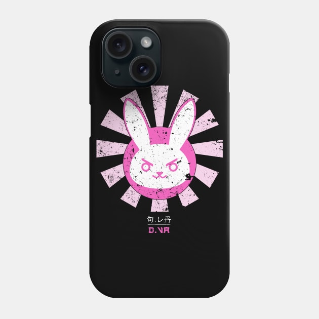 Overwatch D VA Bunny Logo Retro Japanese Phone Case by Nova5