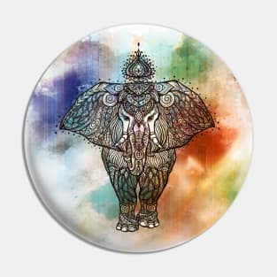 Mandala Elephant Pin