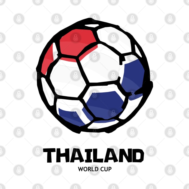 Thailand Football Country Flag by KewaleeTee