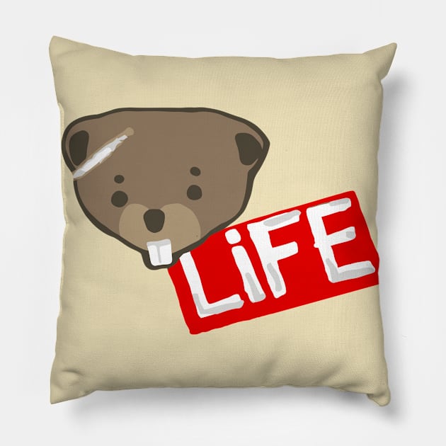 Life Is Strange Beaver Pillow by katmargoli