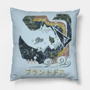 Monster Hunter World Iceborne Beotodus Kanji Icon Pillow