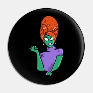 alien beehive Pin