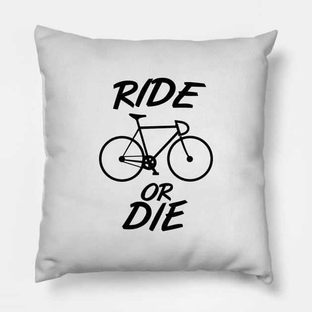 Ride or die cycling Pillow by PaletteDesigns