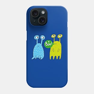 Cheering Monster with a Friend Phone Case