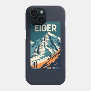 A Vintage Travel Art of Eiger - Switzerland Phone Case