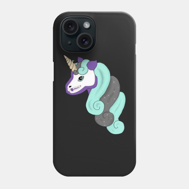 Sierra Sparkle- Skeleton Unicorn Phone Case by RSewell