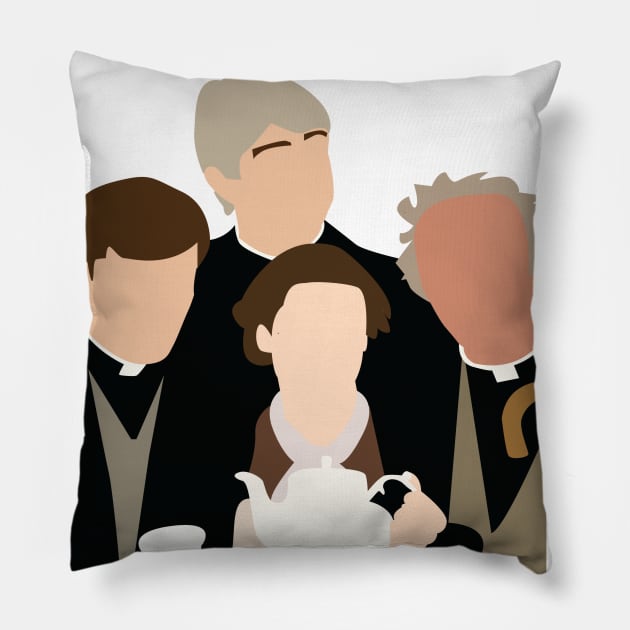 Father Ted Pillow by BasicBeach