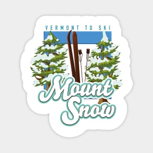 Mount Snow Vermont Ski logo Magnet