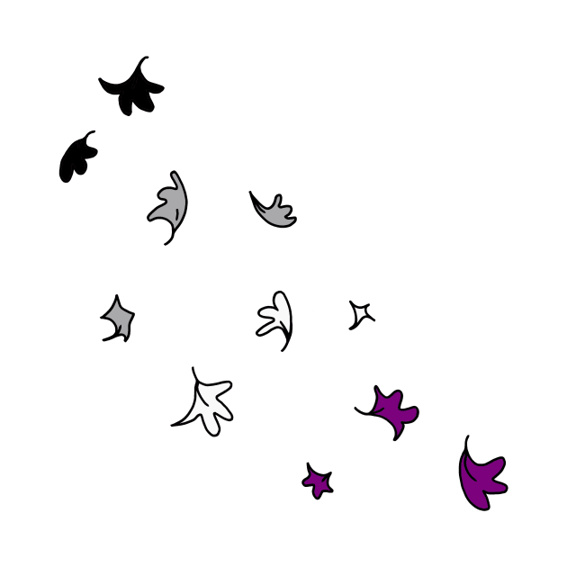 Heartstopper Leaves (asexual colours) by Orimei