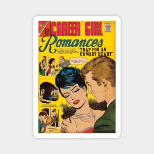 Vintage Romance Comic Book Cover - Career Girl Romances Magnet