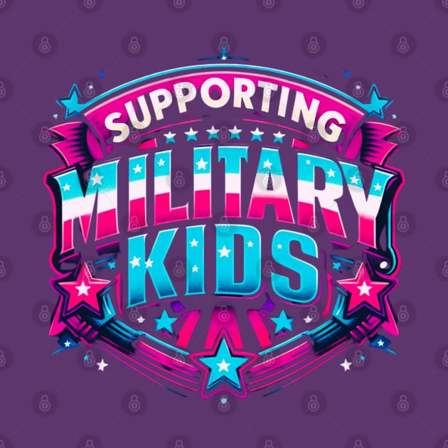 Military Kids, Brave Purple up Souls by TaansCreation 