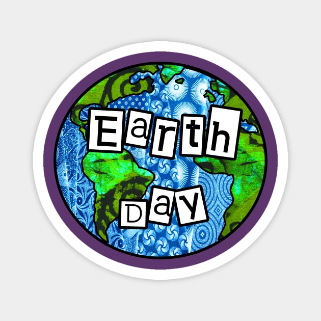 Earth Day Globe Magnet by artbyomega