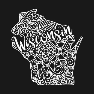 Wisconsin USA Mandala Art Gift T-Shirt