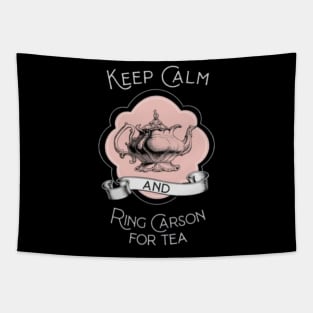 Keep Calm and Ring Carson Tapestry