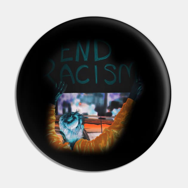 End Racism Pin by Deadframe