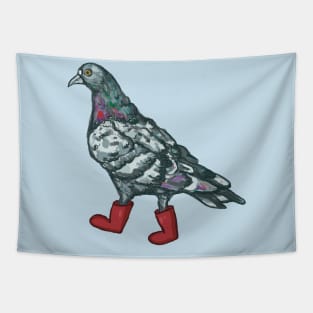 Pigeon in wellies Tapestry