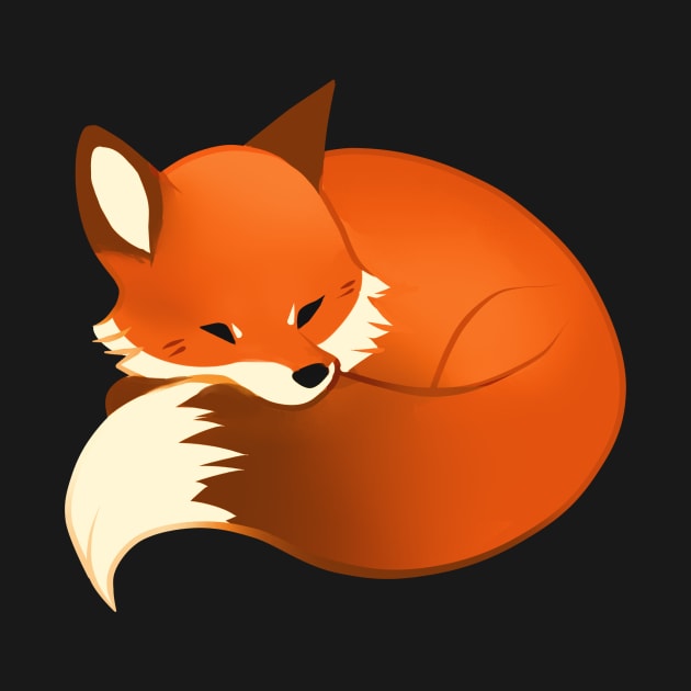 Sleeping Fox by dexikon