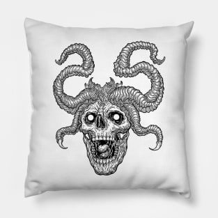 Demonic skull Pillow