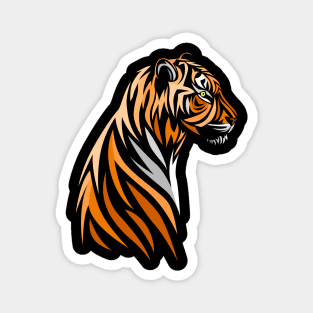 Tribal tiger Magnet