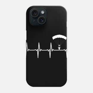 Skydive Parachute Heartbeat - Skydivers & Parachutists Gift Phone Case