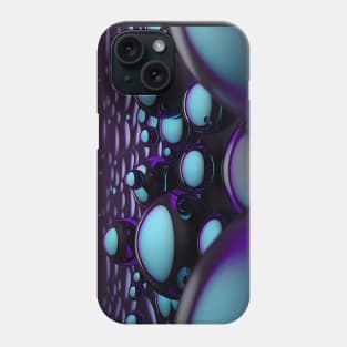 Purple and Aqua Bubbles Phone Case