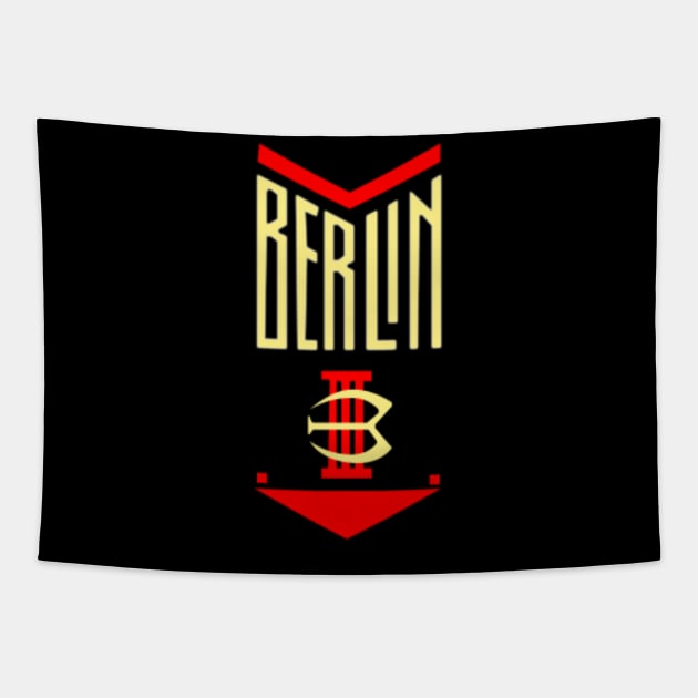 Berlin Logo Vintage Tapestry by Missgrace