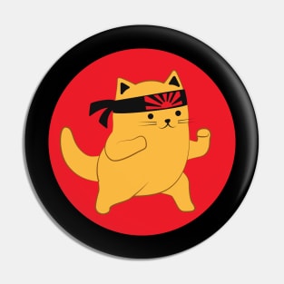 Cute Karate Cat Pin