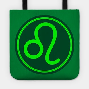 Cool Green Leo Symbol Tote