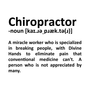 Chiropractor Description T-Shirt