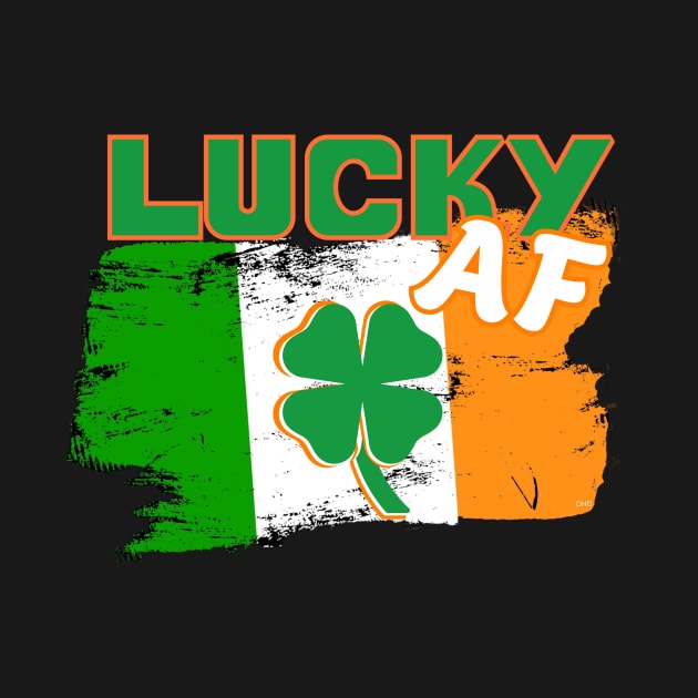 Lucky AF Irish St. Patty Day by Odd Hourz Creative