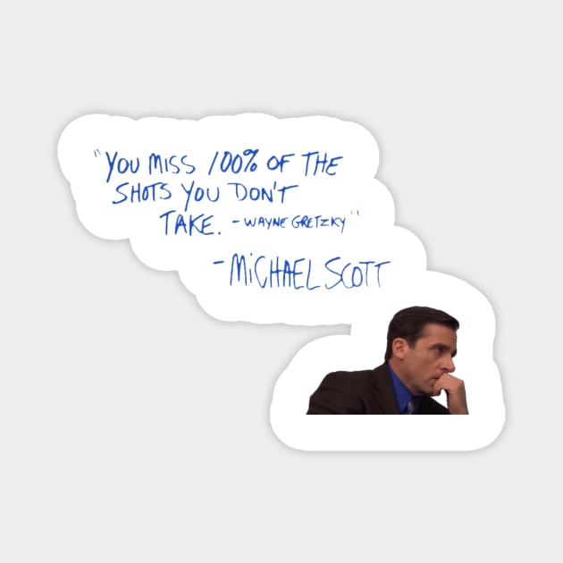 michael scott Magnet by thgsunset