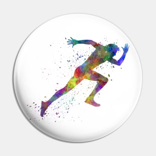 Man running sprinting jogging Pin