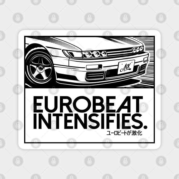 EUROBEAT INTENSIFIES - SILVIA S13 Magnet by ARVwerks