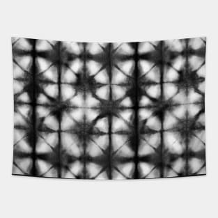 Black Shibori Itajime Tapestry