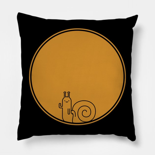 Snail from Adventure Time — outline only Pillow by Phil Tessier