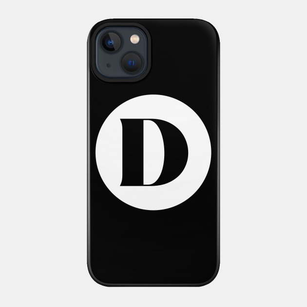 D (Letter Initial Monogram) - D - Phone Case