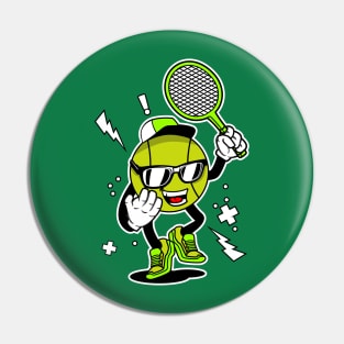 PLAY TENNIS MASCOT Pin