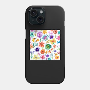 Rainbow florals Phone Case