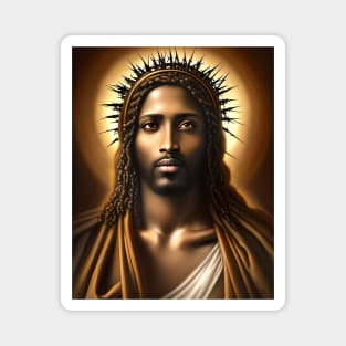 African American Jesus Magnet