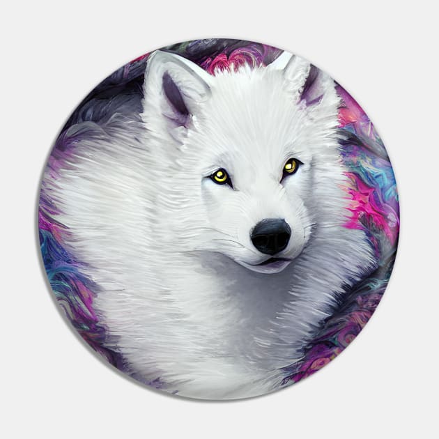 Cute white wolf pup Pin by Playfulfoodie