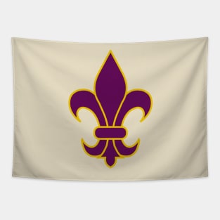 Fleur de lis (purple) Tapestry