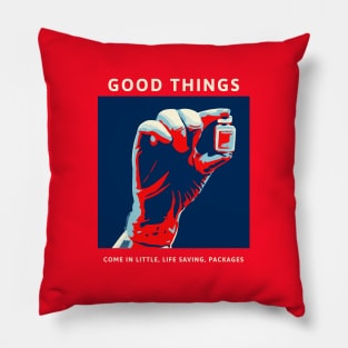 Little, Life Saving, Packages - Good Things - Vaccinations Pillow