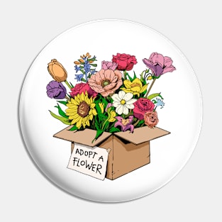 Adopt a Flower Pin