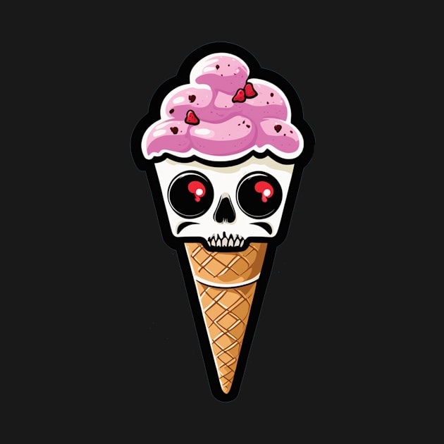 Zombie ice cream I scream cone by Edgi