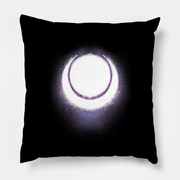 Lunari-New Moon Is Rising (Purple) Pillow by Dracortis