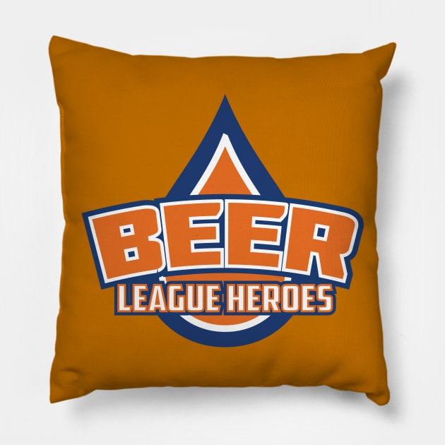 2016 Beer League Heroes Logo Tee Pillow by Beerleagueheroes.com Merch Store