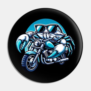 Cancer: Crab on the Motorbike Pin