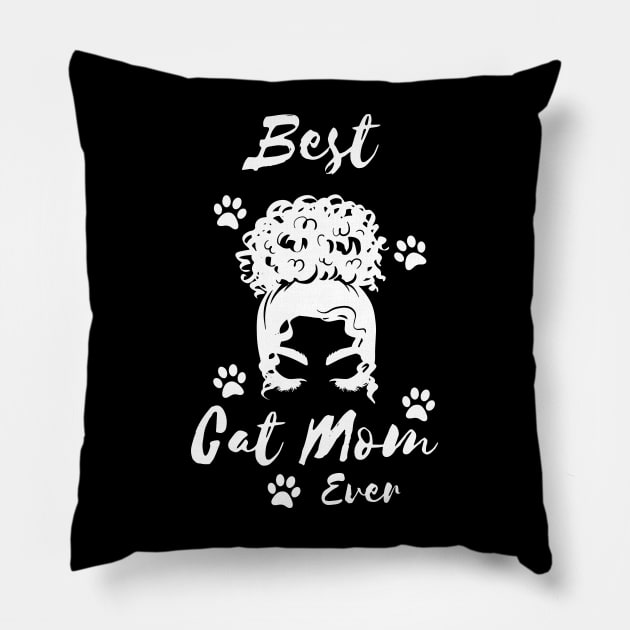 Best Cat Mom Ever Pillow by NICHE&NICHE